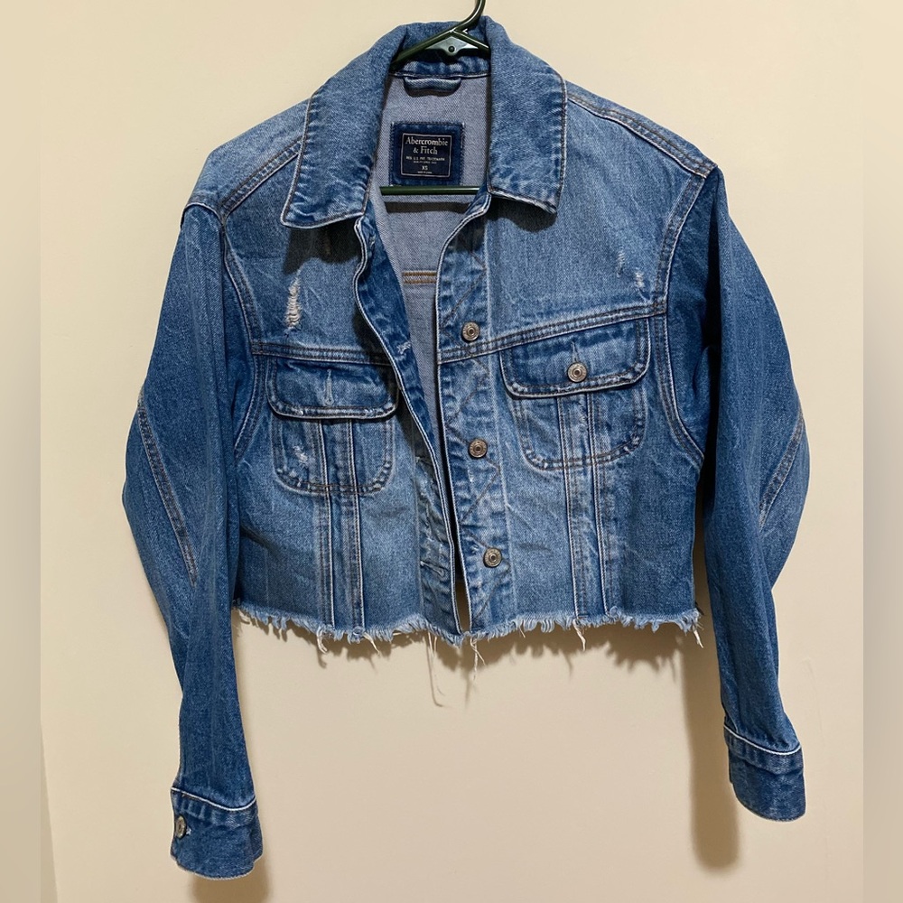 Abercrombie Cropped Jean Jacket